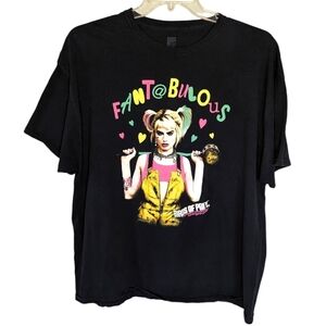 Birds of Prey Movie DC Harley Quinn Fantabulous T-shirt Woman's 2XL